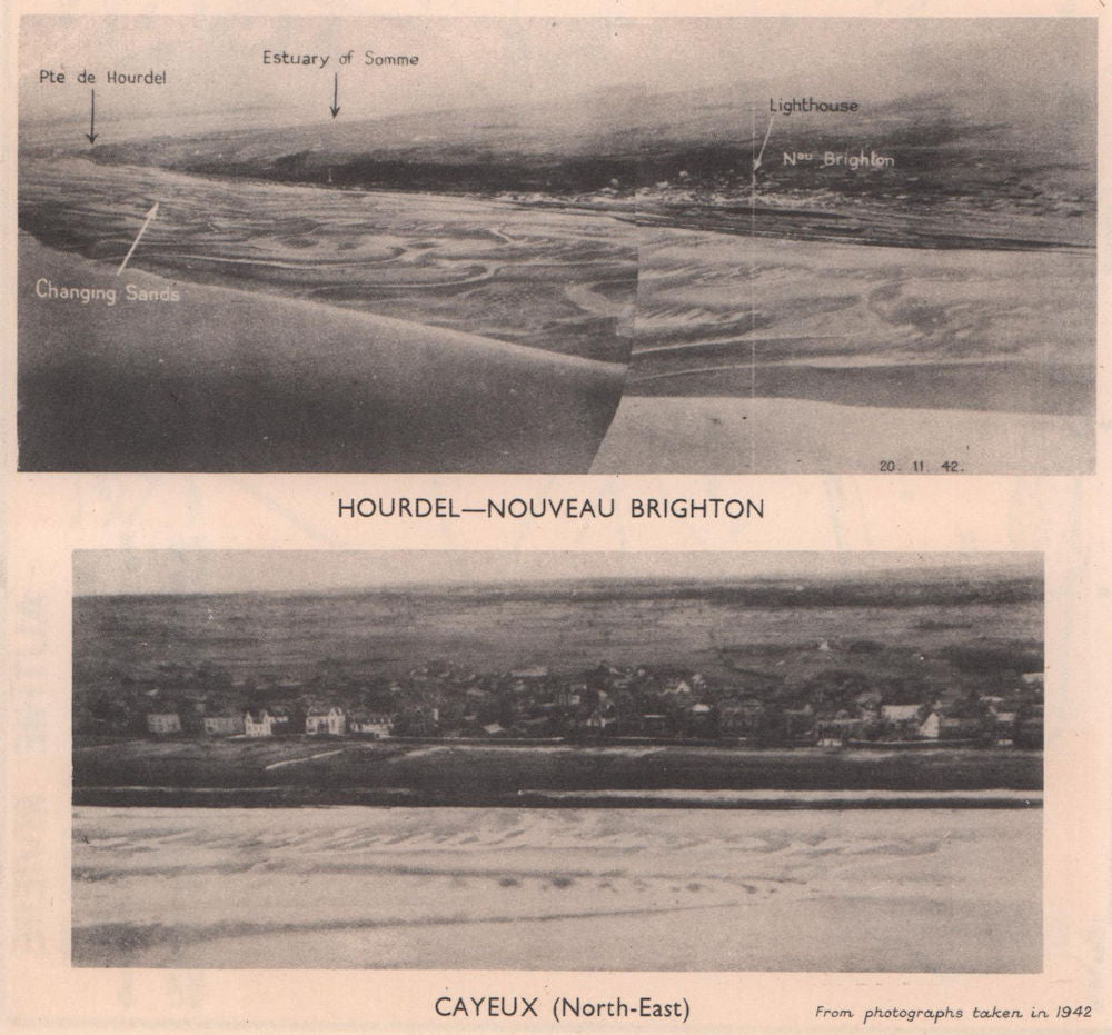 Hourdel-Nouveau Brighton. Cayeux, Somme. Admiralty intelligence photo 1943